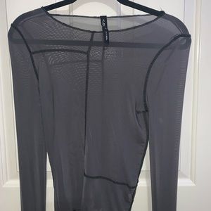 Lettuce edge sheer top
